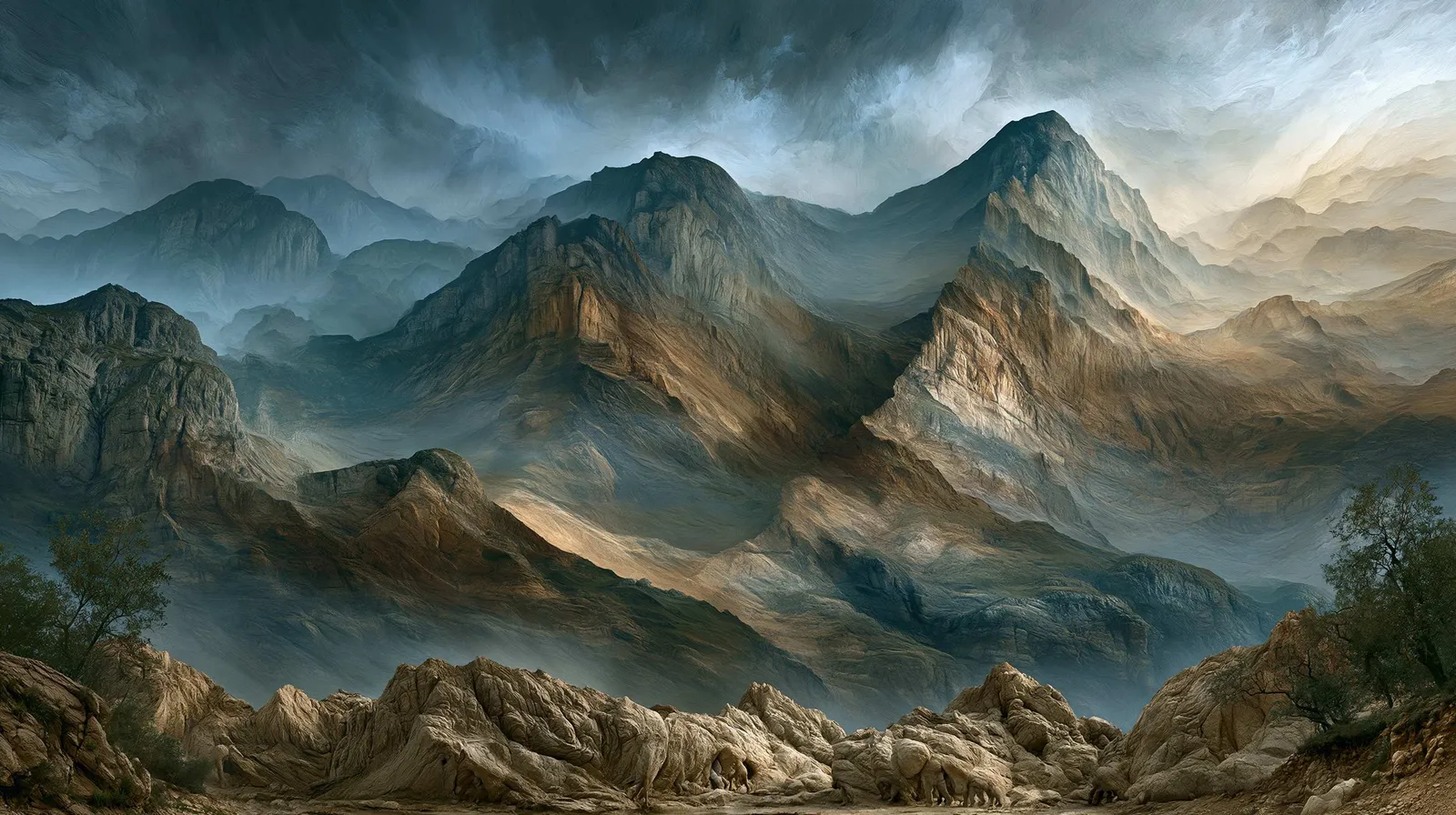 Mountain landscape representing Jabali as the steady rock inside every Nia Studio