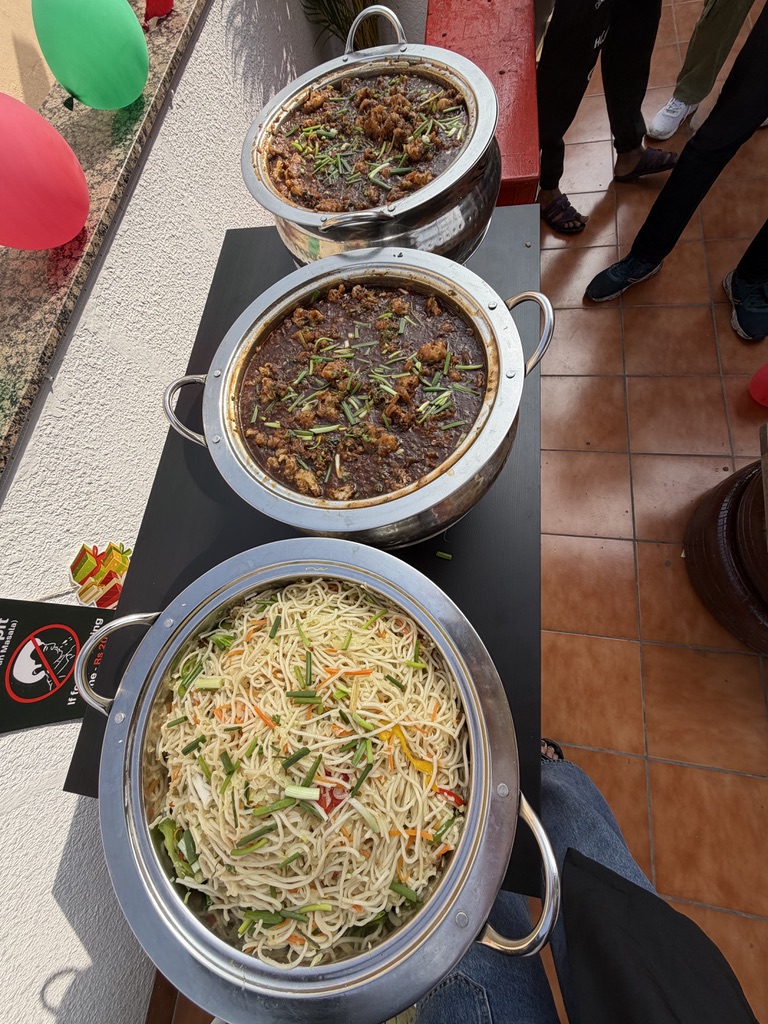 Freshly prepared meals served at a Nia marketplace event